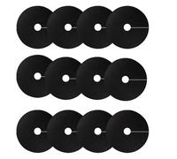 Lot de 12 housses de protection circulaires pour arbres - Respirantes et biodégradables - Couche de base en non-tissé - Pour aménagement paysager - Économie d'eau - Décoration de cour extérieure