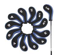 Lot de 12 housses de tête de club de golf - Protection de toutes les conditions météorologiques - Design alphabet - Pour driver fairway