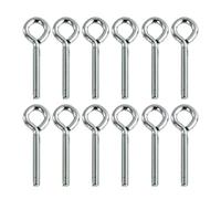 Lot De 12 Huruirui Boulon À Oeil M5 10pcs Vis À Anneau, Boulons À Anneau Pour Mur, Plafond, Jardin, Bricolage, Levage, Tente, Corde À Linge