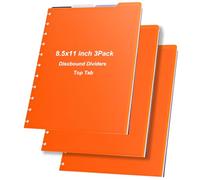 Lot de 12 intercalaires vierges à 4 onglets de taille lettre pour bureau, réunion, collège (21,6 x 27,9 cm)