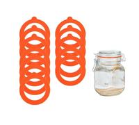 Lot de 12 joints hermétiques de remplacement en silicone pour conserver la fraîcheur et le stockage des aliments