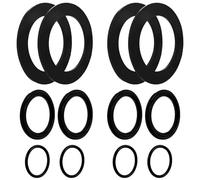 Lot de 12 Joints Toriques en Caoutchouc, 3 Styles Rondelles en Caoutchouc pour Crépine Pièces Rechange pour Vannes Plongeuses de Piscine Intex 10745, 10262, 10255 (Noir)