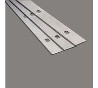 Lot de 12 lames de rabot système - 115 × 18,6 × 1 mm - 2 trous - Espacement des trous 90 mm - Qualité allemande