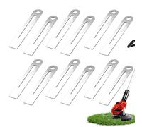 Lot de 12 lames de rechange pour coupe-bordure en métal avec protection du dessous de caisse, avec disque de coupe et vis pour coupe-bordures sans fil Einhell