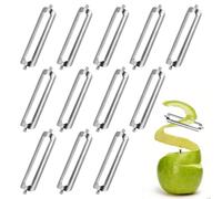 Lot de 12 lames de rechange Tupper en acier inoxydable pour éplucheur d'orange, éplucheur de pommes de terre, éplucheur de légumes, éplucheur turbo, éplucheur de légumes et éplucheur de légumes pour