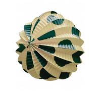 Lot de 12 lanternes en papier 22 cm de diamètre pour la foire | Véritables lanternes andalous prêtes à l'emploi | Nexum Market (sable à pois vert calèche)