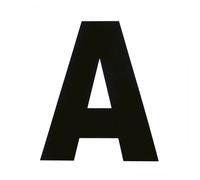 Lot de 12 lettres de manège autocollantes Hippotonic Blanc 20x19 cm