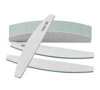 Lot de 12 limes à ongles professionnelles Grain 180/180 Limes à ongles pour ongles naturels Set de limes à ongles lavables et réutilisables Planche à émeri pour soin des ongles Double face