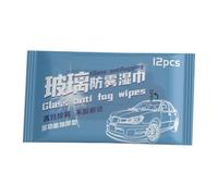 Lot de 12 lingettes nettoyantes pour vitres de voiture - Pour objectif d'appareil photo et téléphone portable