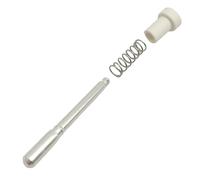Lot de 12 loquets à piston avec capuchons, goupilles de retenue à ressort en aluminium de 1,6 cm x 3,8 cm pour écran de fenêtre