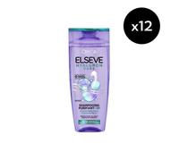 Lot De 12 - L'oréal Paris Elseve Hyaluron Pure Shampooing Purifiant 72h 300ml