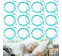 Lot de 12 lunettes de nez à oxygène de 3 m pour appareil à oxygène, Canule Nasale, Canule À Oxygène, lunettes de nez avec tube O2 de 300 cm pour appareil à oxygène, respiration, lunettes de nez