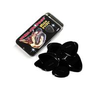 Lot de 12 m?diators en nylon D'Andrea Snarling Dog Brain avec bo?te en fer blanc (noir 0,88 mm)