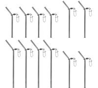 Lot de 12 Manchons de pêche Anti-enchevêtrement, 7/9/12 cm, Tube en cuivre pour mangeoire de Plomb au Sol