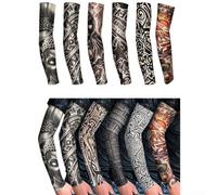 Lot de 12 manchons rafraîchissants pour tatouage, bloqueurs du soleil pour le sport, le golf, le cricket, le vélo, les activités de plein air, 38 cm