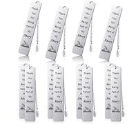 Lot de 12 marque-pages de remerciement pour homme et femme avec pompon pour le premier jour d'école pour homme, femme, ami, amant, enseignant, anniversaire, mariage, Saint-Valentin