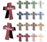 Lot de 12 marque-pages magnétiques en forme de croix - Marque-pages inspirants avec verset de la Bible chrétienne, cadeaux parfaits pour l'étude de la Bible, les lecteurs, les enseignants et les