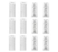 Lot de 12 marque-pages pour listes de lecture, matériau robuste, facile à transporter, organisez efficacement vos livres | Outil de bibliothèque pour étudiants, enseignants, amateurs de livres et