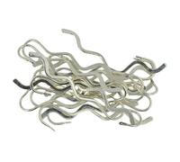 Lot de 12 marque-pages vierges en forme de vague - 8,6 cm - Argenté - Doré - Bronze - En métal - Accessoires de mode - Cadeau créatif