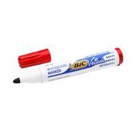BIC Feutre pour tableau blanc Velleda 1701 ECOlutions Pointe conique large effaçable à sec Rouge