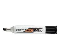 BIC Feutres pour tableau blanc Velleda 1781 – Effaçables à sec – Pointe biseautée 3–4,6 mm – Noir