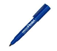 Pentel NN50/C-BL NN50 Marqueur permanent Pointe ogive Corps plastique Bleu Lot de 12