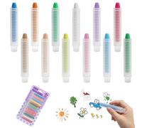 Lot de 12 marqueurs à craie pour tableau noir, lavables, craies colorées, sans poussière, pour enfants, craie colorée sans poussière pour enfants, craie colorée rotative pour l'école, le bureau