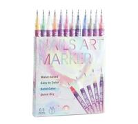 Lot de 12 marqueurs de couleur en acrylique précis pour les contours détaillés, pour les amateurs de salon de coiffure