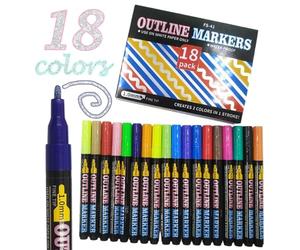 Lot de 12 marqueurs de peinture à séchage rapide avec système de débit d'encre vif pour étudiants, artistes, journaux adultes, dessin et notes d'étude