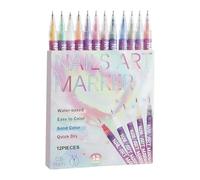 Lot de 12 marqueurs de vernis à ongles | Outils de coloration gel créatifs pour , filles, femmes | Idéal pour salon, maison, travaux manuels pour débutants, dessin sur toile, design de beauté