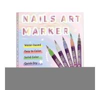 Lot de 12 marqueurs de vernis à ongles - Séchage rapide - Résistant aux taches - Pour vernis à ongles - Stylos de polissage et stylos de peinture - Pour, filles, femmes, débutants, ongles