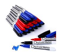 Lot de 12 marqueurs effaçables à sec pour tableau blanc, à faible odeur