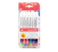 Lot de 12 marqueurs effaçables pour tableau blanc pointe ronde couleurs assorties