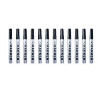 Lot de 12 marqueurs généraux imperméables pour équation résistante à l'huile - Ensemble d'outils d'écriture de substances multiples - Grande capacité de toner