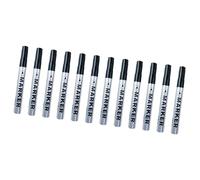Lot de 12 marqueurs imperméables à séchage rapide résistants à l'huile pour écriture sur plusieurs visages, stylos industriels résistants à la décoloration