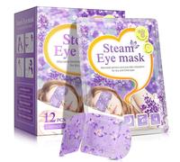 Lot de 12 masques chauffants pour les yeux à vapeur, masque chauffant pour les yeux, masque chauffant pour les yeux secs, fatigue oculaire, masque pour les yeux fatigués, masque pour les yeux pour