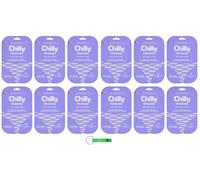 Lot de 12 masques intimes Chilly - Masque intime hydratant - Maschera Intima Idratante - Effet anti-sécheresse - Chaque paquet contient un masque + porte-clés Beni Culinari gratuit
