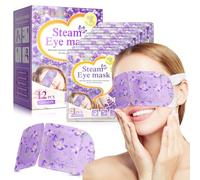 Lot de 12 masques pour les yeux secs, cercles sombres et bouffants, 40 à 60 minutes, auto-chauffant, cadeaux de Noël pour amis et famille
