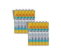 Lot de 12 mastic-colle à prise rapide SIKA Sikaflex G 139 - Gris béton - 300ml