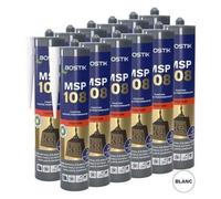 Lot de 12 Mastics de fixation MSP 108 290ml Blanc BOSTIK