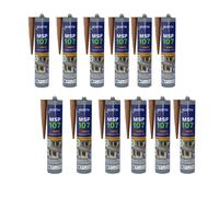 Lot de 12 mastics MS polymères de fixation et étanchéité 290 ml brun - BOSTIK MSP107-BRUNx12
