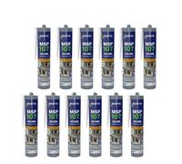 Lot de 12 mastics MS polymères de fixation et étanchéité 290 ml gris - BOSTIK MSP107-GRISx12
