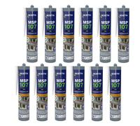 Lot de 12 mastics MS polymères de fixation et étanchéité 290 ml noir - BOSTIK MSP107-NOIRx12