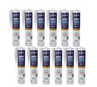 Lot de 12 mastics MS polymères de fixation et étanchéité 290 ml transparent - BOSTIK MSP106-TRANSx12