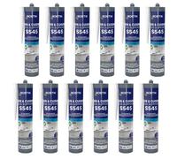 Lot de 12 mastics silicone neutre sanitaires intérieur Blanc 300ml - BOSTIK S545-BLANCx12