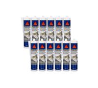 Lot de 12 mastics silicone universel SIKA Sikasil-P Marine - Transparent - 300ml