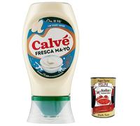 Lot de 12 mayonnaises Calvé Ma-Yò Fresca Ma-Yò avec yaourt faible en graisse et 55 % de graisse en moins*, idéal pour les salades de riz, les pommes de terre froides et les grandes salades 250 m +