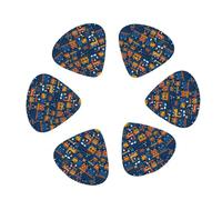 Lot de 12 médiators amusants en train à vapeur, accessoires pour guitare acoustique, basse, électrique, ukulélé, comprend des médiators fins, moyens et lourds avec boîte de rangement