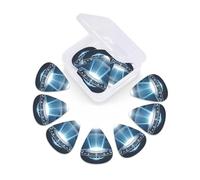 Lot de 12 médiators avec boîte de rangement 3 épaisseurs différentes OVNI la nuit pour basse, électrique, acoustique, cadeaux de Noël inclus : 0,46 mm, 0,71 mm, 0,96 mm