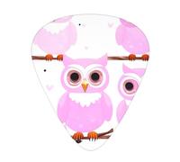 Lot de 12 médiators de guitare à motif hibou, adaptés pour guitare basse et électrique, idéal pour les débutants